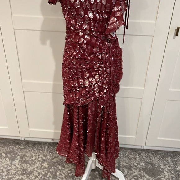 Veronica Beard "Leighton" dress in metallic pattern. - Picture 4 of 7